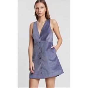 Free People Rolling Thunder Corduroy Mini Dress Size Small